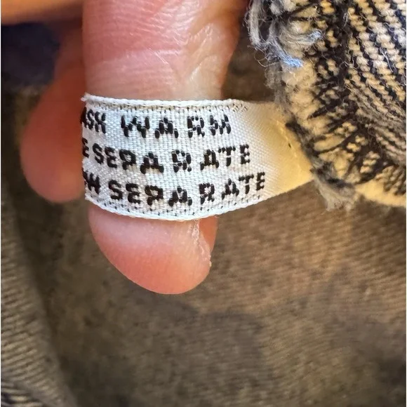 VTG Krazy Krinkle Denim Jean Jacket Women Large Distressed 80s 90s *flaw - Picture 7 of 10